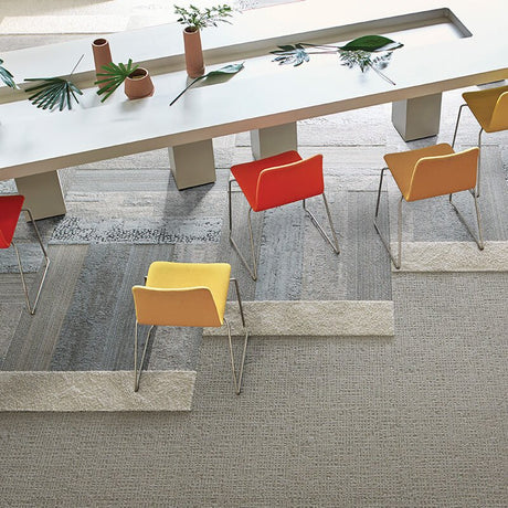 Interface Human Nature 850 Limestone Carpet Planks - DCTUK