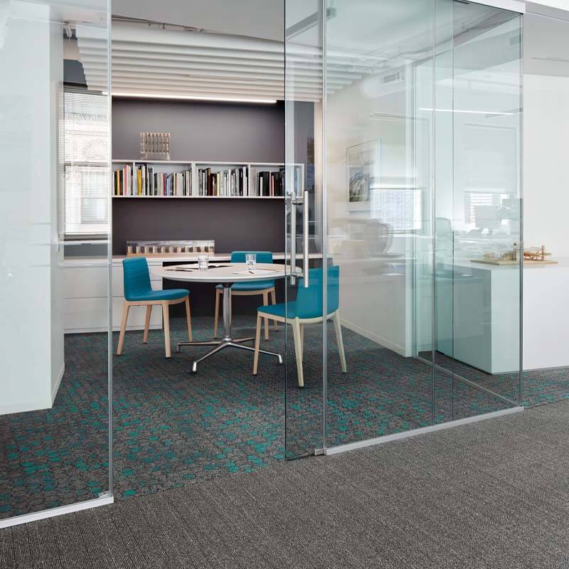 Interface NY - LON Streets Broome Street Black Glass Carpet Tiles - DCTUK