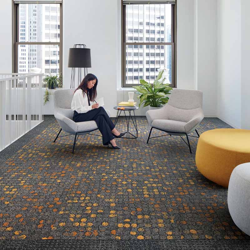 Interface NY - LON Streets Broome Street Black Glass Carpet Tiles - DCTUK
