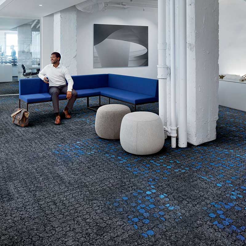 Interface NY - LON Streets Broome Street Black Glass Carpet Tiles - DCTUK