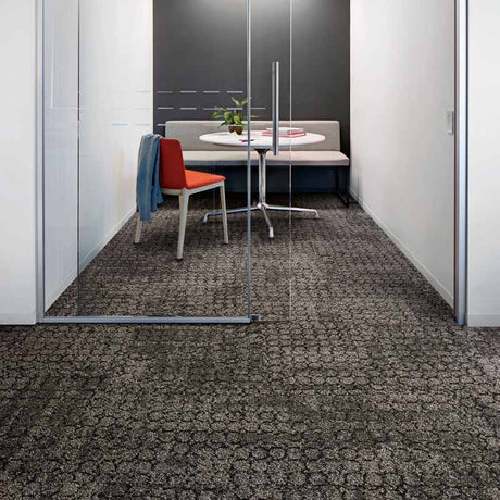Interface NY - LON Streets Mercer Street Black Circle Carpet Tiles - DCTUK