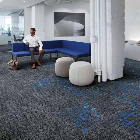 Interface NY - LON Streets Mercer Street Black Circle Carpet Tiles - DCTUK