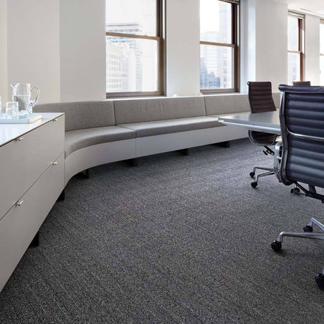Interface NY - LON Streets Old Street Black Grid Carpet Tiles - DCTUK