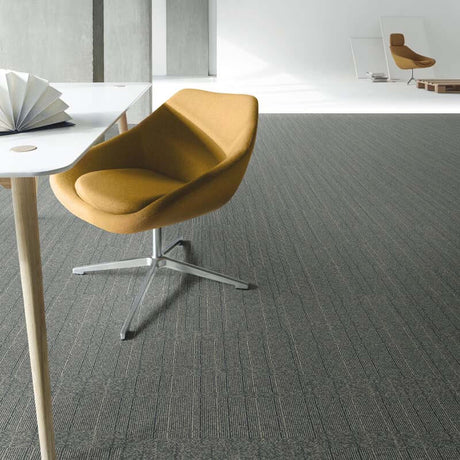 Interface NY - LON Streets Old Street Black Grid Carpet Tiles - DCTUK