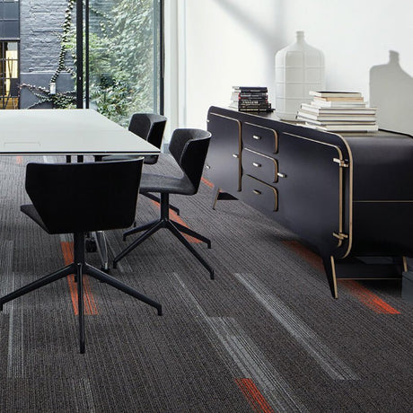Interface Off Line Mushroom/Biscuit Carpet Planks - DCTUK