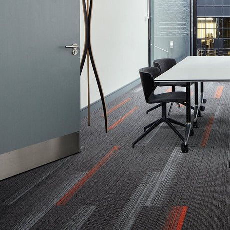 Interface Off Line Mushroom/Biscuit Carpet Planks - DCTUK