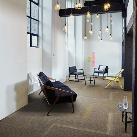 Interface Off Line Mushroom/Biscuit Carpet Planks - DCTUK
