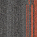 Interface Off Line Pewter/Mandarin Carpet Planks - DCTUK