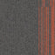 Interface Off Line Pewter/Mandarin Carpet Planks - DCTUK