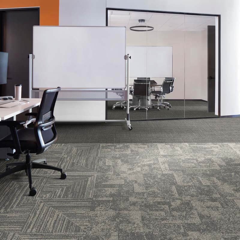 Interface Open Air 401 Black 9628001 Carpet Planks - DCTUK