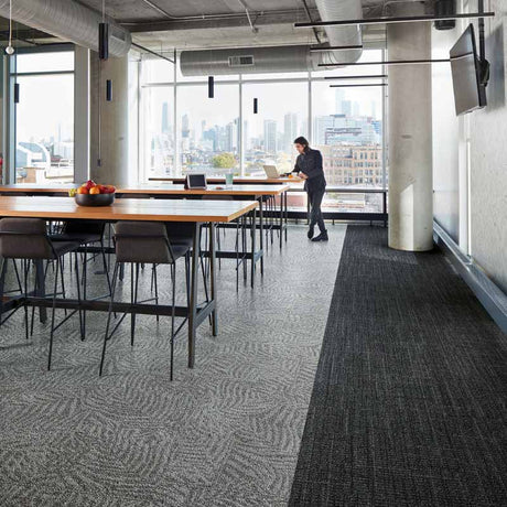 Interface Open Air 401 Black 9628001 Carpet Planks - DCTUK