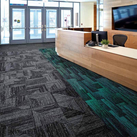 Interface Open Air 403 Black 9626001 Carpet Tiles - DCTUK