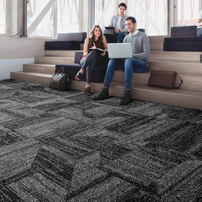 Interface Open Air 403 Black 9626001 Carpet Tiles - DCTUK