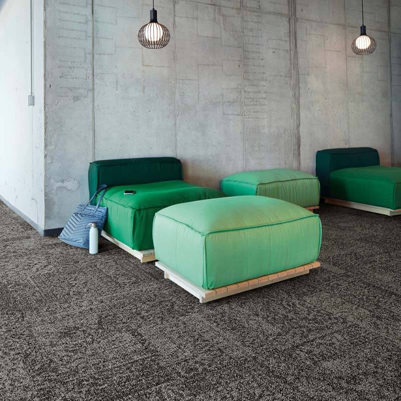 Interface Open Air 405 Black 9629001 Carpet Tiles - DCTUK