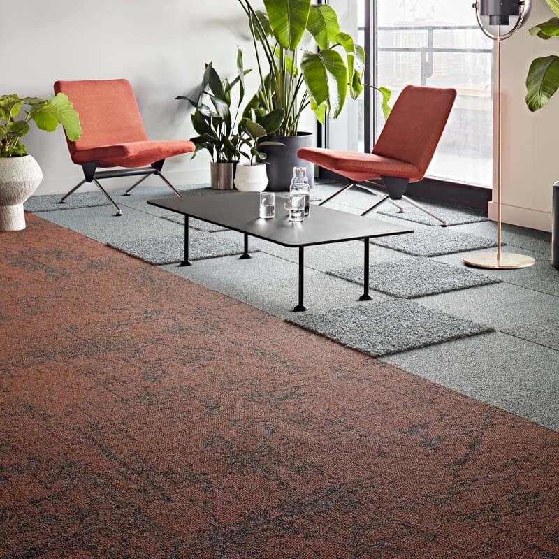 Interface Touch & Tones II 102 Anthracite 4175077 Carpet Tiles - DCTUK
