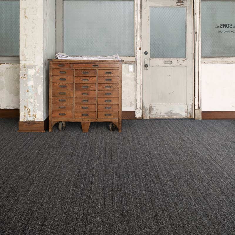 Interface WW860 Black Tweed 8109004 Carpet Planks - DCTUK