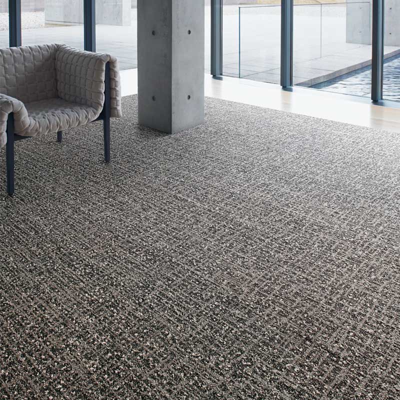 Interface WW890 Black Dobby 8113004 Carpet Planks - DCTUK