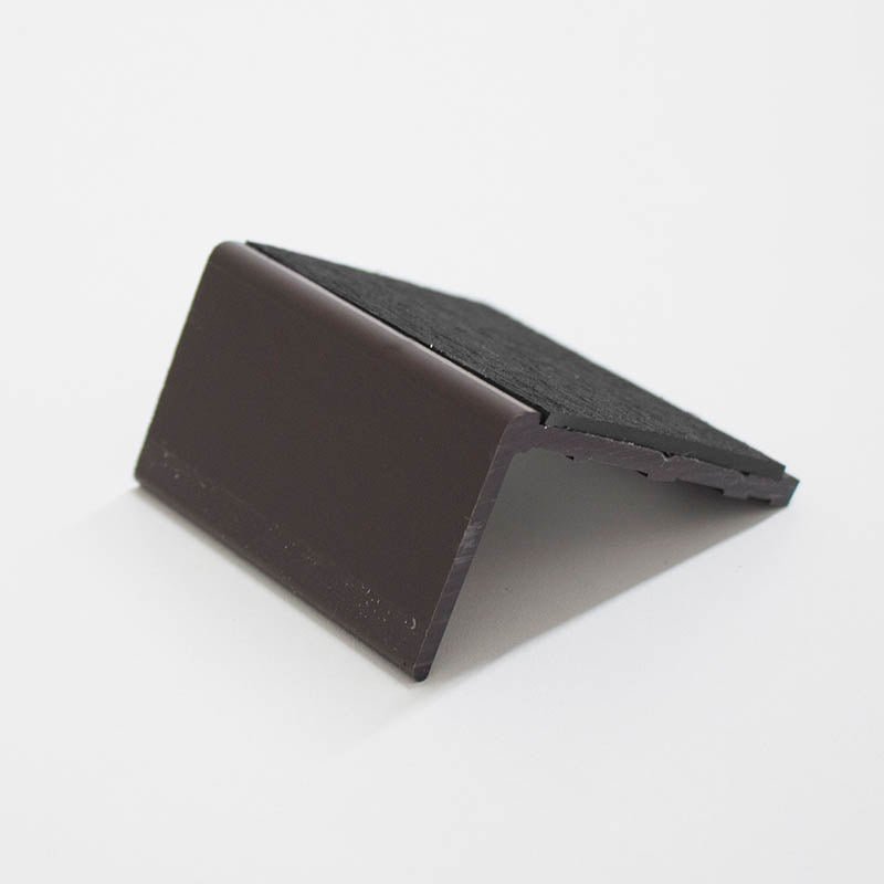 Marlings MS - PVC1 Black Scoured Stair Nosing - DCTUK