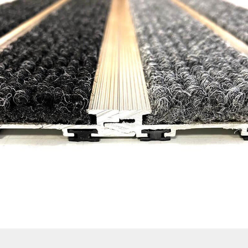 Mat.Works Frameworks Clic - Fix 12mm (Modular) MW Rib HD Anthracite Entrance Systems - DCTUK