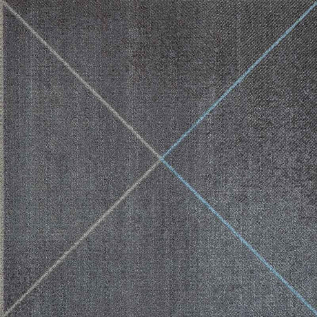 Milliken Clerkenwell - Travelling Line Charcoal Mercha TVL 140 - 152 - 118 Carpet Tiles - DCTUK