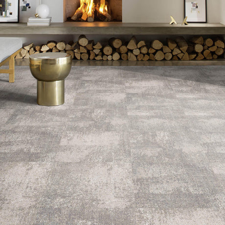 Milliken Comfortable Concrete - Retold Urban Energy Cool Carpet Tiles - DCTUK
