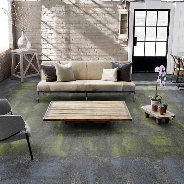 Milliken Comfortable Concrete - Retold Urban Energy Cool Carpet Tiles - DCTUK
