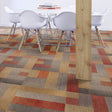 Milliken Crafted Series - Warp Winding Aqua Mix WWG37 - 46 - 158 Carpet Tiles - DCTUK