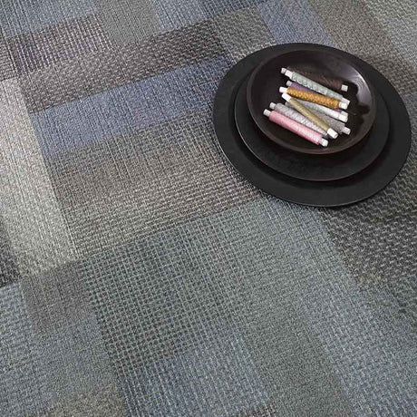 Milliken Crafted Series - Warp Winding Aqua Mix WWG37 - 46 - 158 Carpet Tiles - DCTUK