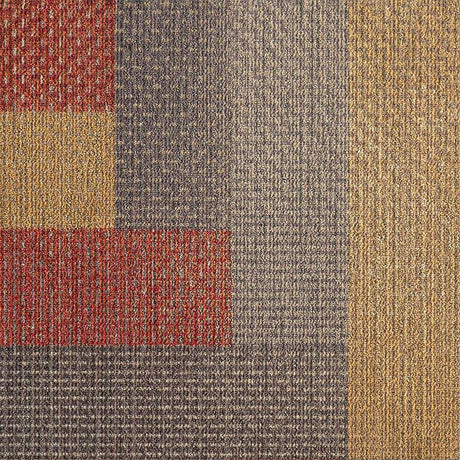 Milliken Crafted Series - Warp Winding Orange Mix WWG120 - 211 - 33 Carpet Tiles - DCTUK
