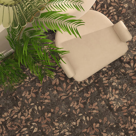 Milliken Down To Earth Leaf Cluster Bracken/Tawny Carpet Tiles - DCTUK