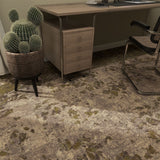 Milliken Down To Earth Leaf Scatter Bracken/Tawny Carpet Tiles - DCTUK