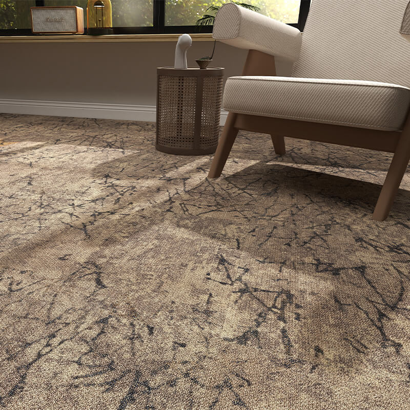 Milliken Down To Earth Twig Cluster Bracken/Tawny Carpet Tiles - DCTUK