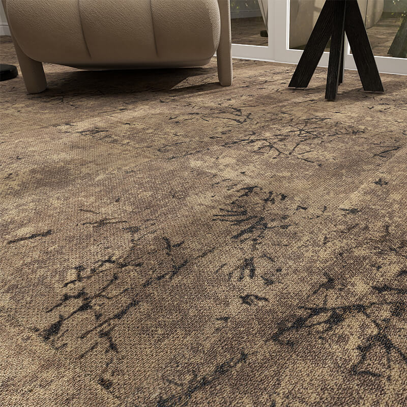 Milliken Down To Earth Twig Scatter Bracken/Tawny Carpet Tiles - DCTUK
