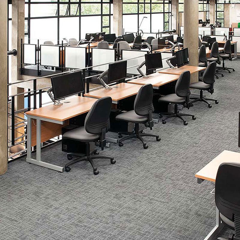 Milliken Nordic Stories - Tectonic Ash Blanket TTC119 - 27 Carpet Tiles - DCTUK