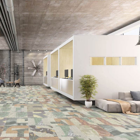 Milliken Northern Soul Night Flyer Bright - NTF102 - 144 - 201 Carpet Tiles - DCTUK