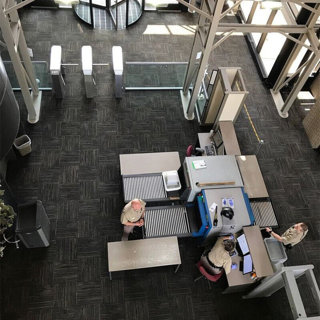 Milliken OBEX Cut - Cross Entrance Matting Brown CSC225 Carpet Tiles - DCTUK