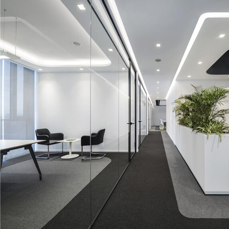 Nouveau Basics Black Fleck Carpet Tiles - DCTUK