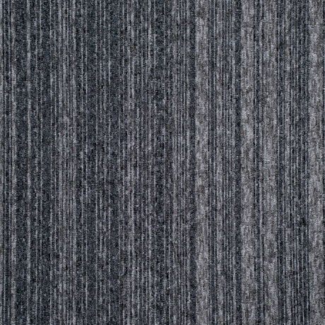 Nouveau Basics Graphite Grey Stripe Carpet Tiles - DCTUK