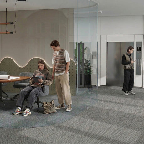 Nouveau Blueprint Carpet Tiles from DCTUK