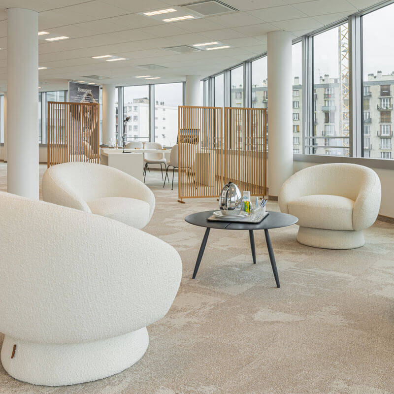 Nouveau Composition ComfyBack Black Carpet Tiles - DCTUK