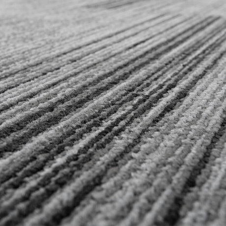 Nouveau Infinity Accent Black Grey Carpet Tiles - DCTUK