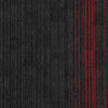 Nouveau Infinity Accent Black Red Carpet Tiles from DCTUK