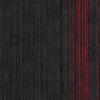 Nouveau Infinity Accent Black Red Carpet Tiles
