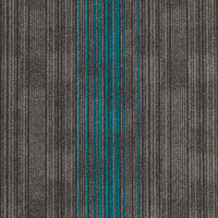 Nouveau Infinity Accent Steel Cyan Carpet Tiles
