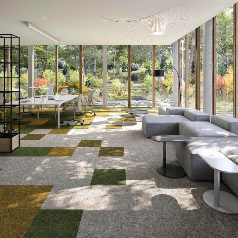 Nouveau Seasons Azure Breeze Carpet Tiles - DCTUK