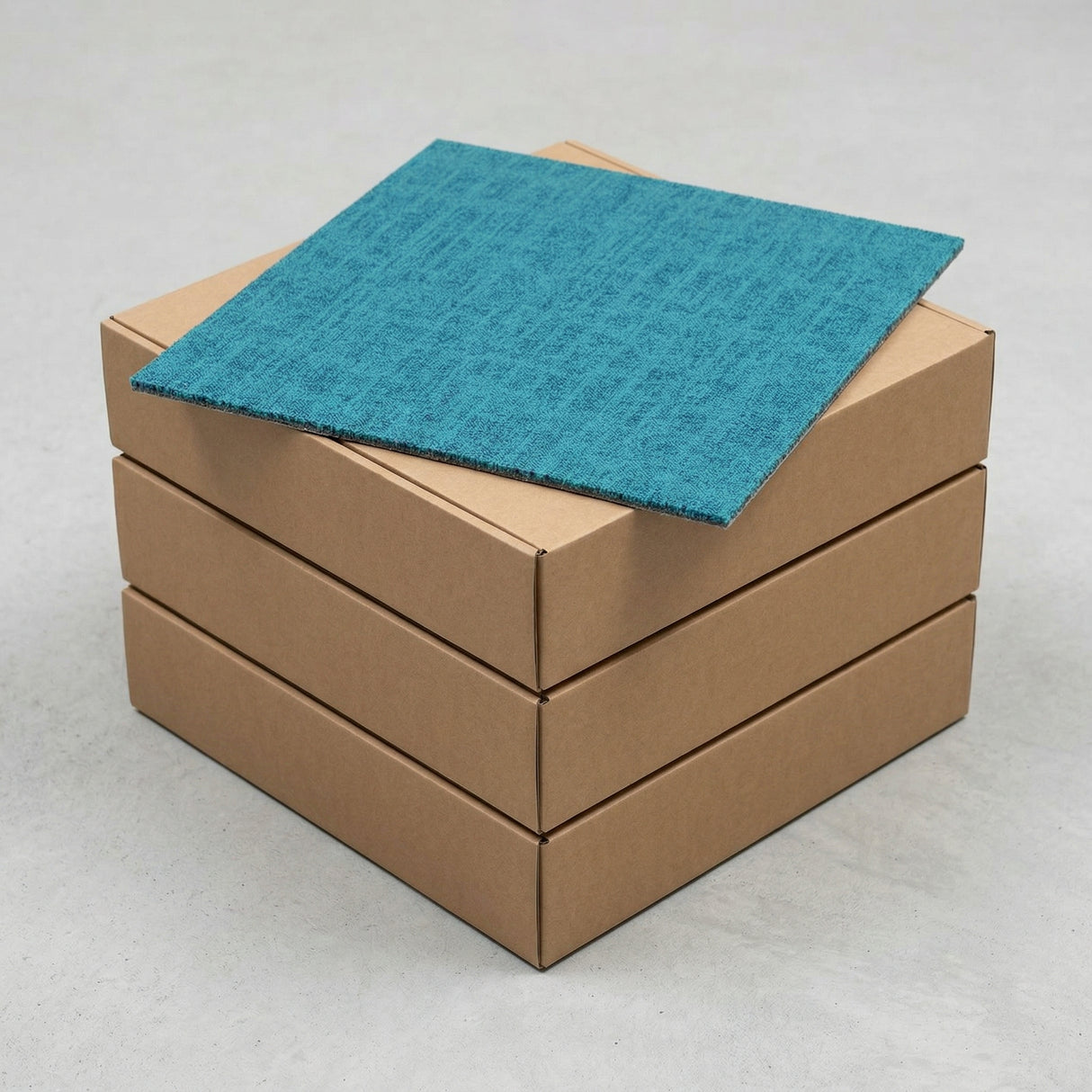 Clearance: Nouveau Linen Turquoise carpet tiles (3 boxes - 15m2)