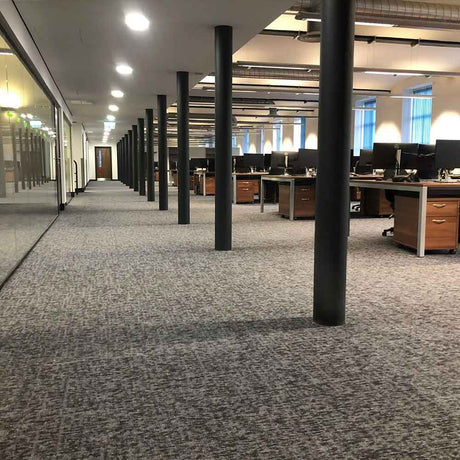 Paragon Elemental Collection Heath Star Twilight Ember Carpet Tiles - DCTUK