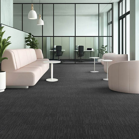 Paragon Elemental Collection Heath Star Twilight Ember Carpet Tiles - DCTUK