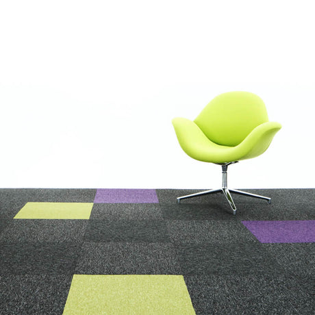 Paragon Sirocco Stripe Blue Candy Carpet Tiles - DCTUK