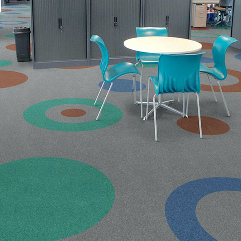 Paragon Workspace Cut Pile Biscay Blue Carpet Tiles - DCTUK